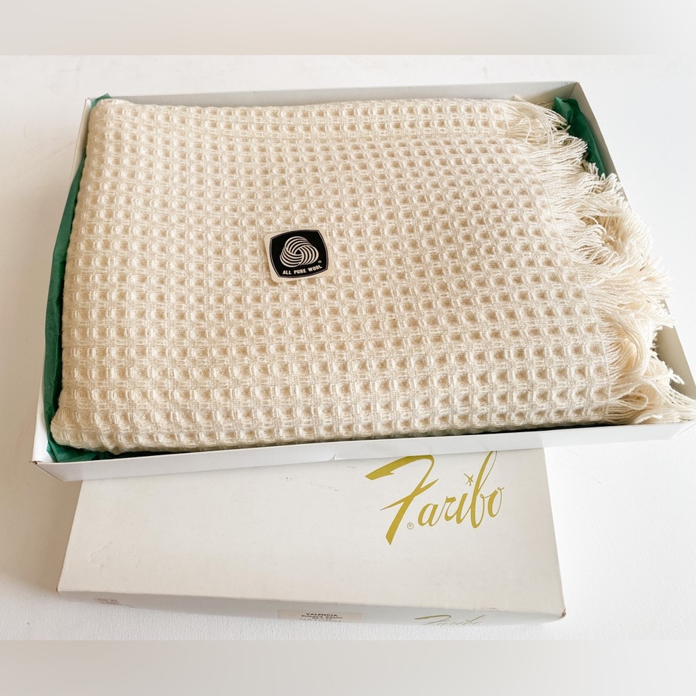 COPY - Vintage Faribo Valencia Wool Afgan!! New in box!!